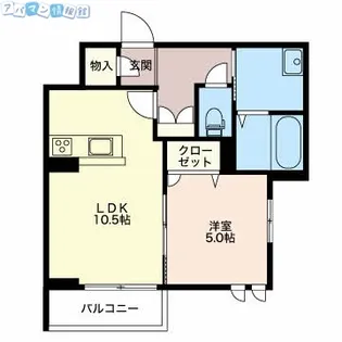 シャーメゾン堀之内【1階】の間取り