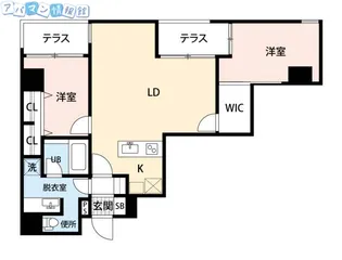 ザ・パーク一番堀【10階】の間取り