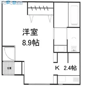 イニエ南万代【102号室】の間取り