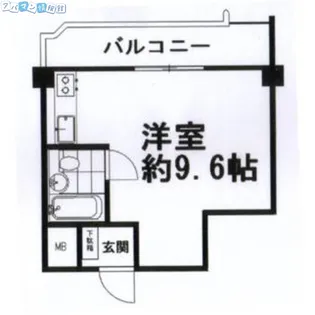 万代ファーストハイツ【706号室】の間取り