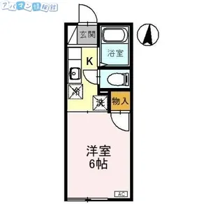 クローバーハウス幸【1階】の間取り