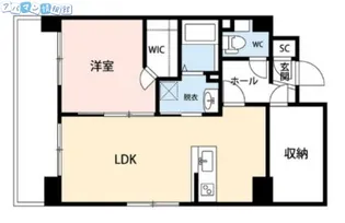 CUES東万代【9階】の間取り