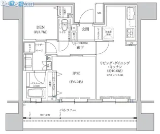 ザ・プレミア新潟駅万代【1513号室】の間取り