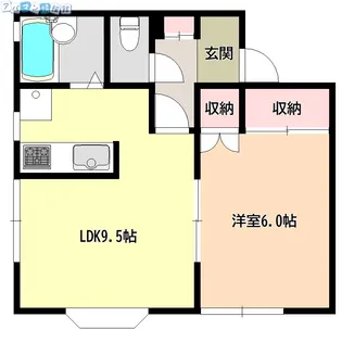スペリオール白山浦【1階】の間取り