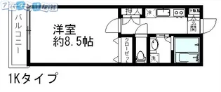 ボヌール文京【403号室】の間取り