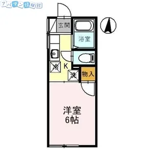 クローバーハウス幸【105号室】の間取り