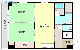 三好マンション鏡橋【1007号室】の間取り