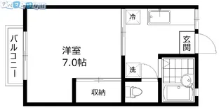 メンバーズタウン関屋A棟【2階】の間取り