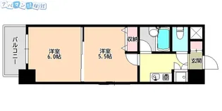 朝日プラザ栗の木【303号室】の間取り