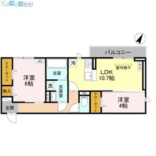 CLASSEUM幸西I【2階】の間取り