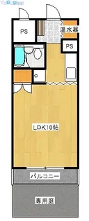 チサンマンション南浜【103号室】の間取り