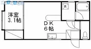 1SKの間取り画像