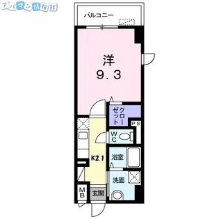 アメニティ万代【5階】の間取り