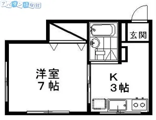 グリーンヒル堀割【105号室】の間取り