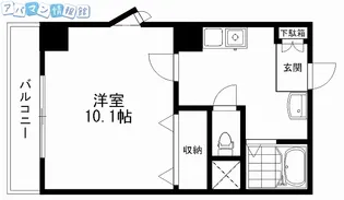 コートシャンベル【801号室】の間取り