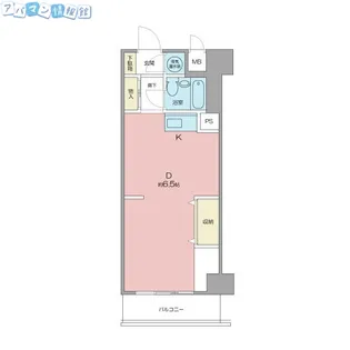 コープ野村万代【511号室】の間取り