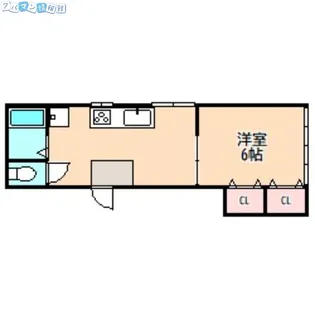 港荘【101号室】の間取り
