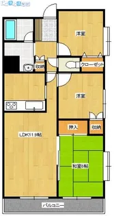 ボナール浜松イースト館【1階】の間取り