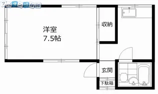 コーポカヤバ【101号室】の間取り