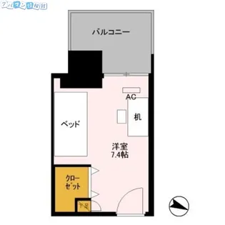 ロイヤルパークスER万代【205-E号室】の間取り