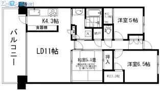 パストラルハイム萬代橋【3階】の間取り