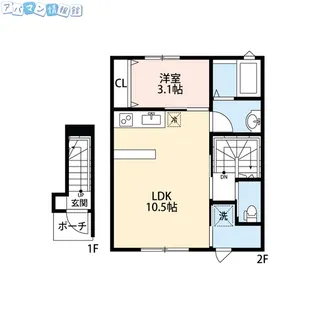ville karasumaru Ⅱ【2階】の間取り