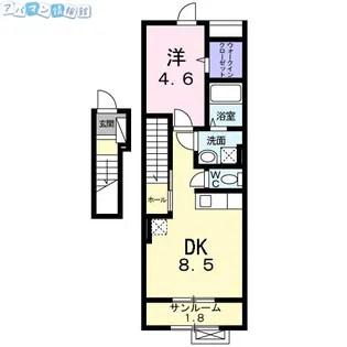 ローレルガーデン白山【2階】の間取り