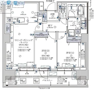 ザ・プレミア新潟駅万代【1011号室】の間取り