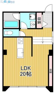WEST STUDIO Bldg【2階】の間取り