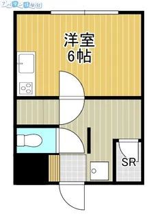 ヴェルドミール万代【1111号室】の間取り