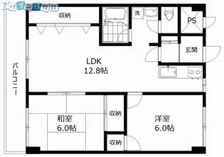コーポタケショウ【302号室】の間取り