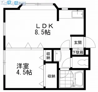 パレスアクアマリン【205号室】の間取り