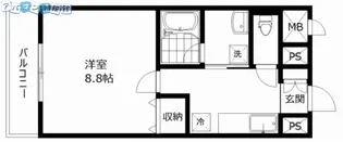 コンコース東堀【7階】の間取り