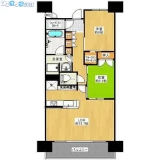 パストラルハイム萬代橋【15階】の間取り