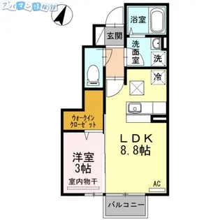 マシェリ ハウス【1階】の間取り