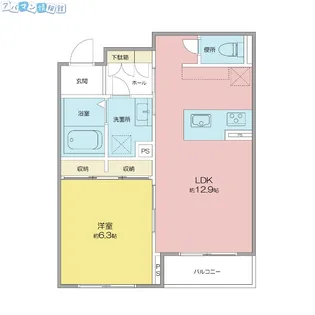 ベレオ関屋【302号室】の間取り