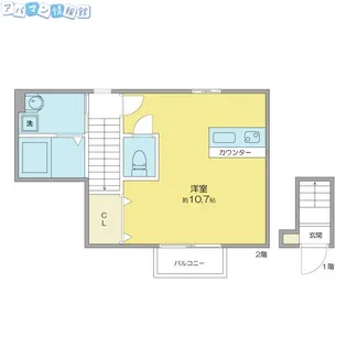 パフェ・リーフガーデン【202号室】の間取り