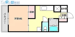 チサンマンション南浜【604号室】の間取り