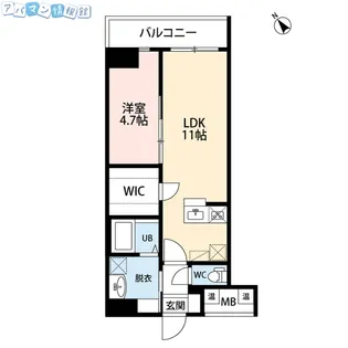 リベラ上大川前【10階】の間取り