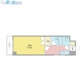 リバティプラザ東堀Ⅱ【7階】の間取り