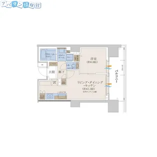 ザ・プレミア新潟駅万代【1507号室】の間取り