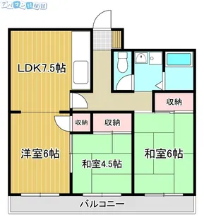 コンドミニアム信濃町【202号室】の間取り