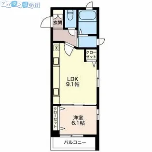 ラ・クリエーションRYU【301号室】の間取り