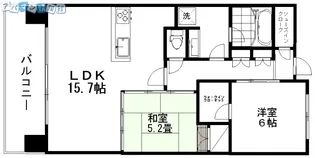 パストラルハイム萬代橋【7階】の間取り