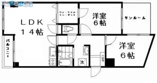 産栄マンション【203号室】の間取り
