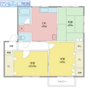 シティコーポⅢ【C201号室】の間取り
