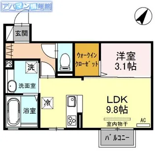 マリオンⅣ【1階】の間取り