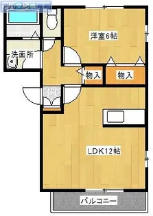 ライフ青山【1階】の間取り