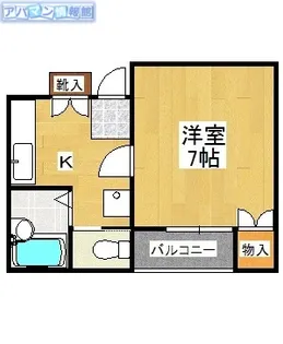 青山フラッツ【202号室】の間取り