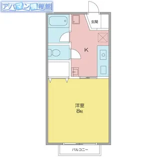 ルーエ五十嵐【102号室】の間取り